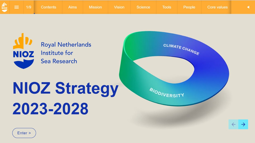 NIOZ Strategy & Science Plan 2023-2028 (online design)