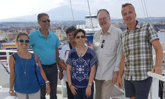 Local scientists from the University of Catania visiting Pelagia
