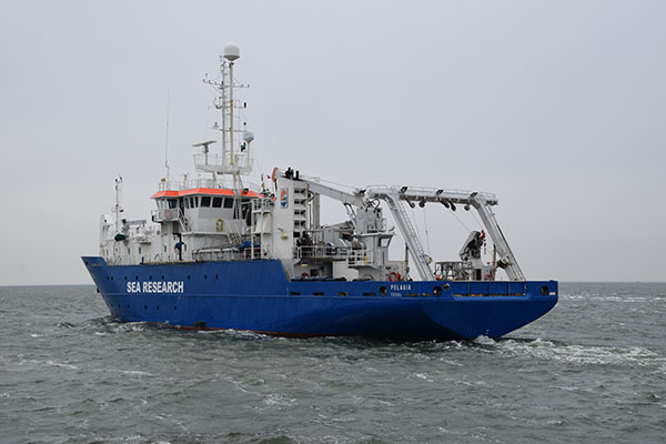 NIOZ Research Vessel Pelagia leaves Texel on 8 May 2019, Photo: NIOZ