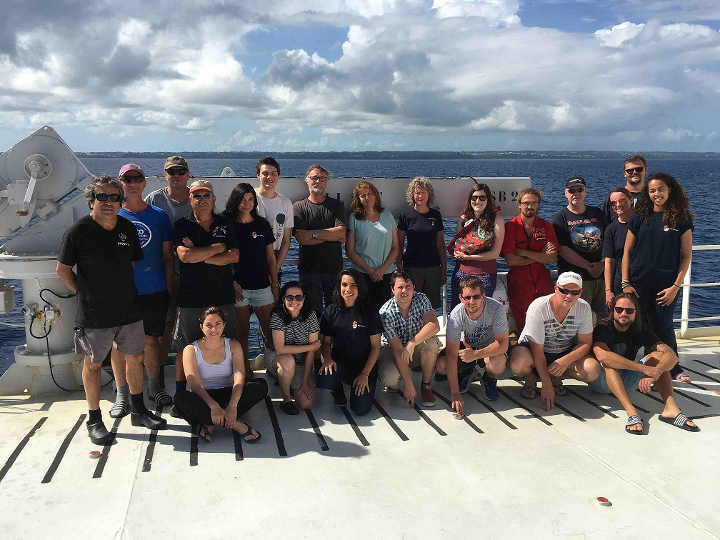 Science and sailing crew from 64PE455 arrive in the port of Point-àu-Pitre, Guadeloupe August 11, 2019. Photo: Erik Zettler