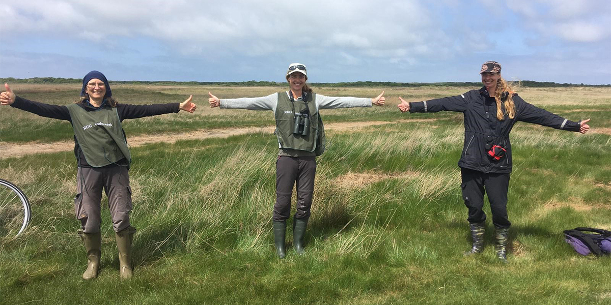 My Schiermonnikoog-2020 Dream Team: Petra de Goeij and Marycha Franken. 