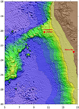 Walvis Ridge Namibië.