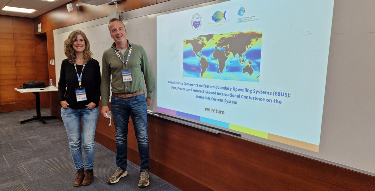 Catarina and Jan-Berend hosted one of the many scientific sessions