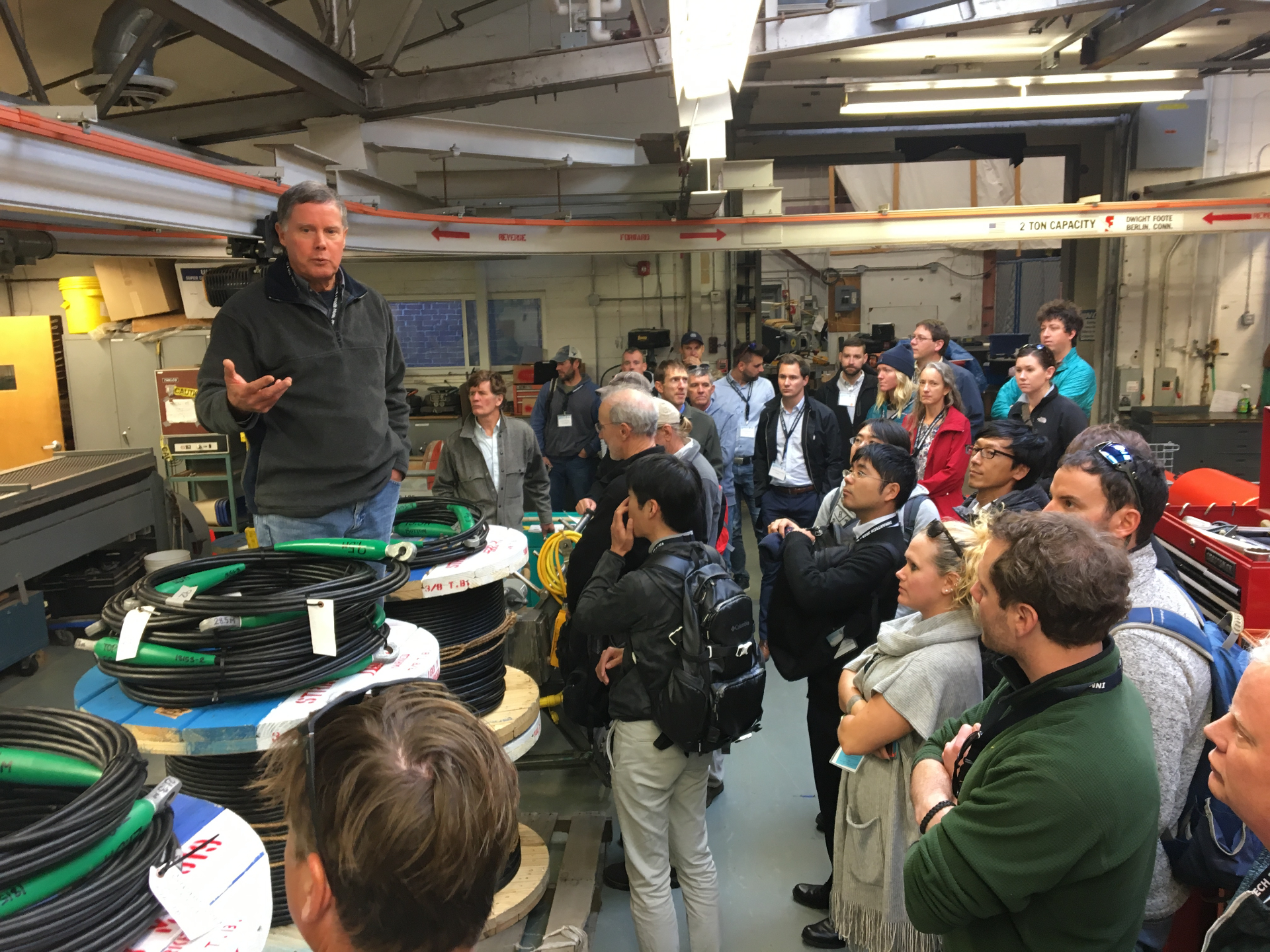 A look in the WHOI mooring workshop. Photo: Marck Smit