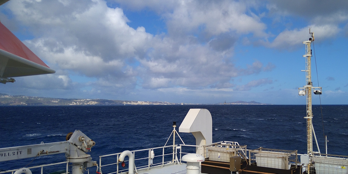 Land Ahoy! We are approaching Gran Canaria