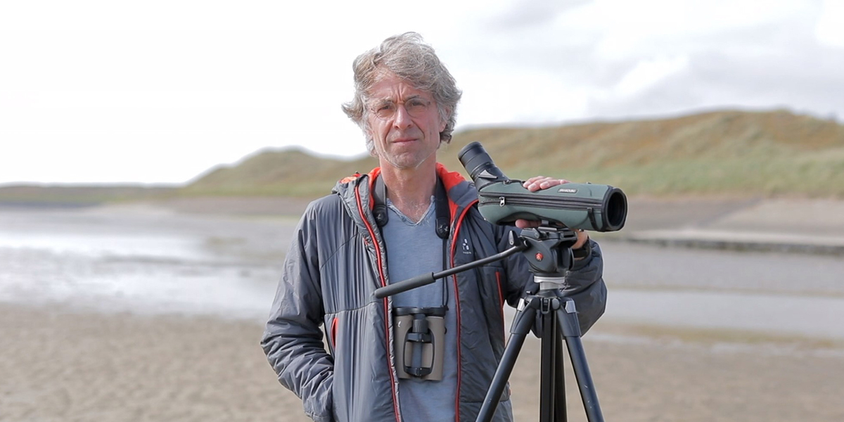 Van Gils is motivated to show students how migratory birds expose the worldwide connection of ecosystems. Photo: Anneke Hymmen