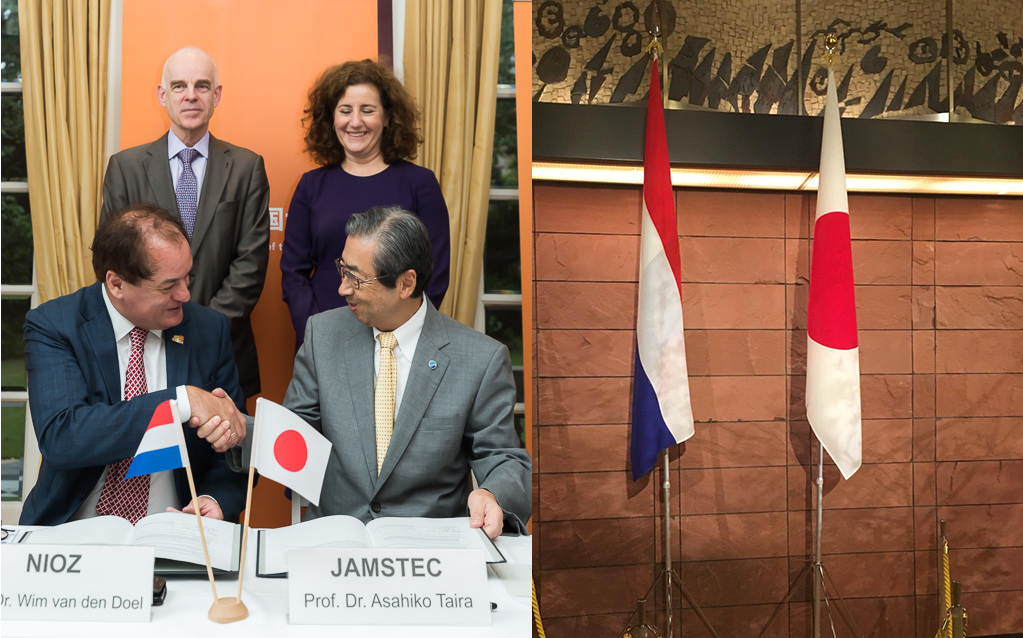 New chapter in research cooperation between Netherlands and Japan during the visit of minister Ingrid van Engelshoven. Photo: Hirohumi Kudoh & Wim van den Doel.