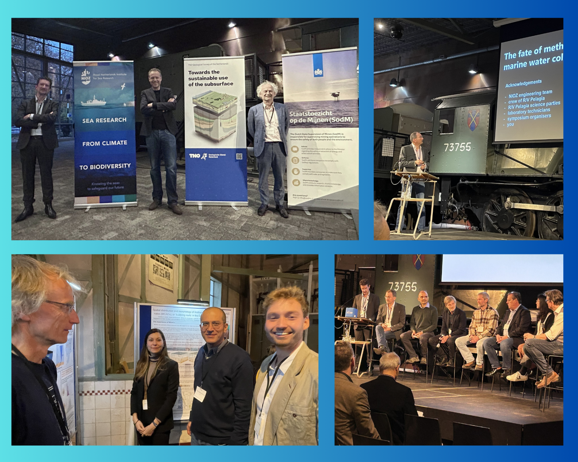 Networking during the poster sessions, panel discussion and presentations. (photos: TNO/Joanne Erkelens)