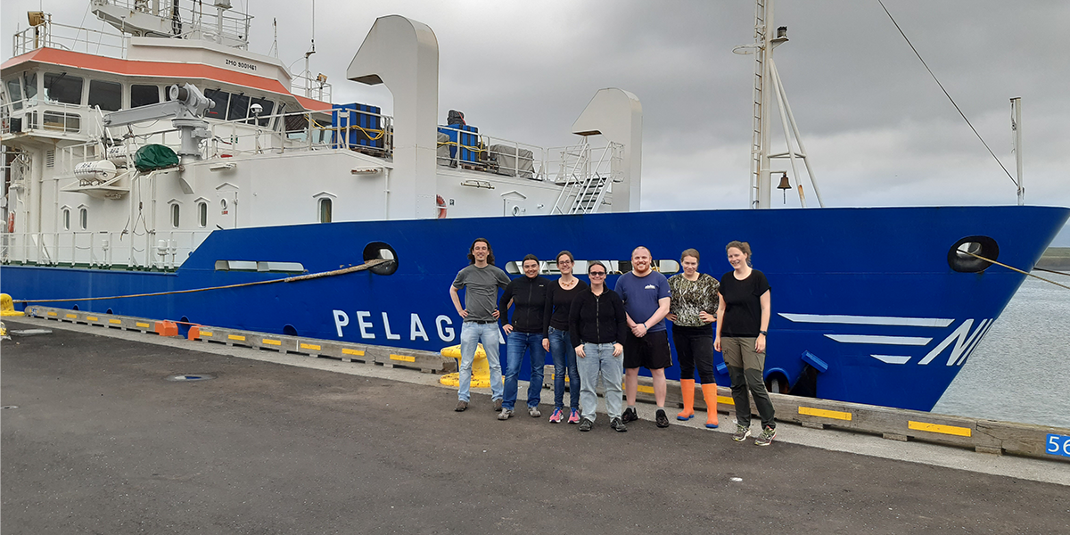 Science crew in front of Pelagia