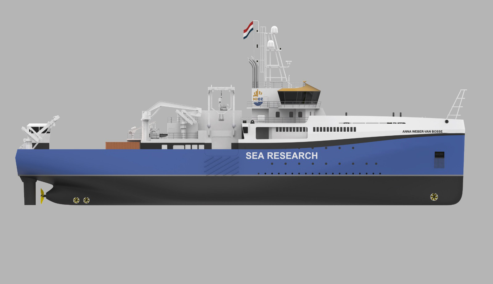 Impression of RV Anna Weber-van Bosse. Illustration: C-Job/Astilleros Armon