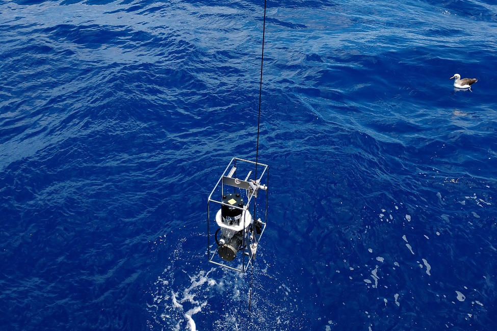 A deep sea filtration pump post sampling in the water column in the southern Atlantic Ocean. Photo: Pelagia, NIOZ