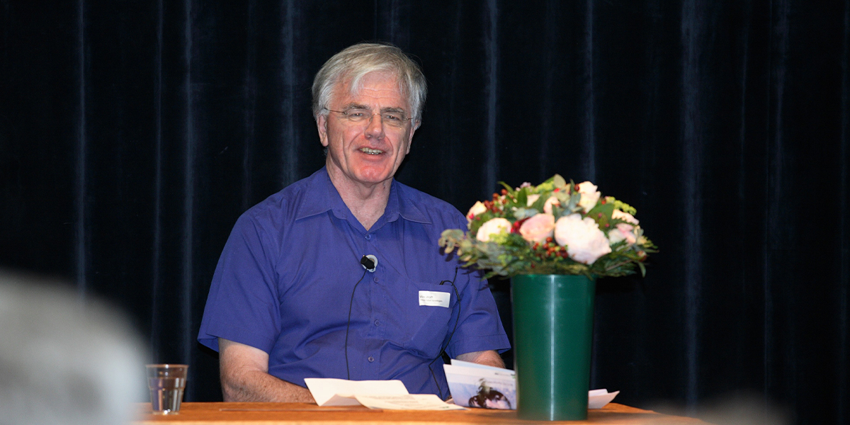 Photo: Wim Wolff as chair of the symposium to mark the retirement of Peter Reijnders in 2009.