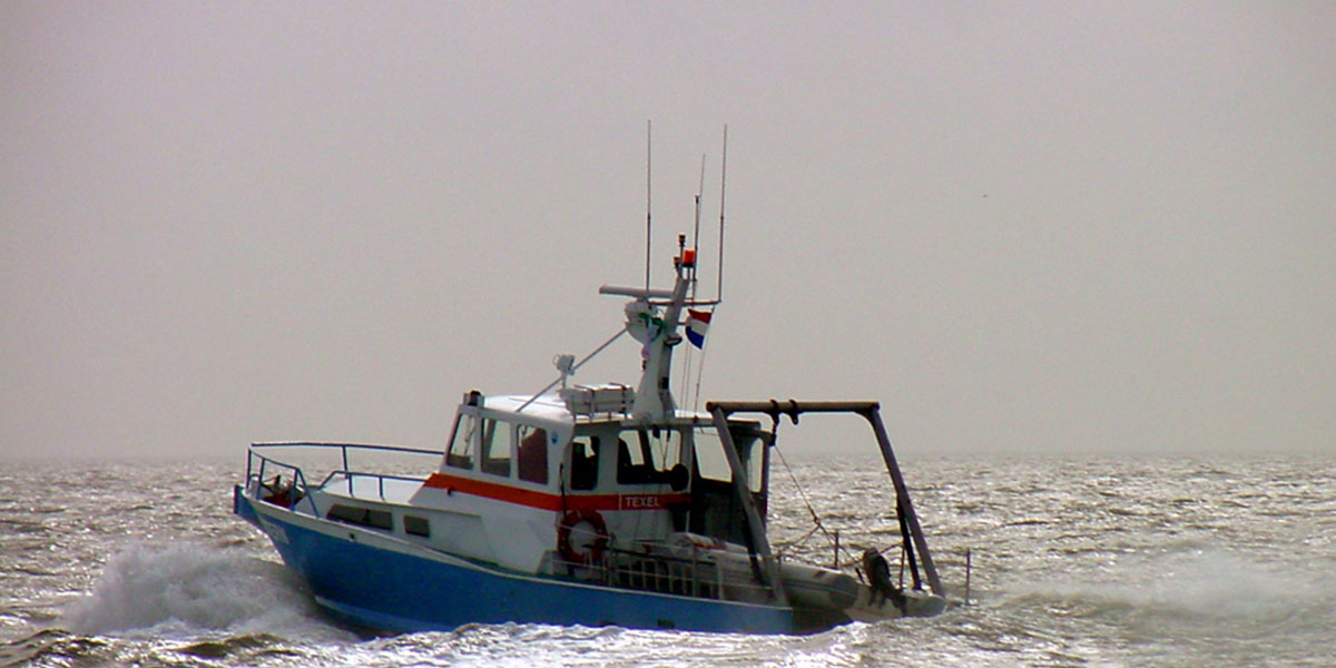 The RV Stern, the smallest research vessel of the NIOZ fleet. 