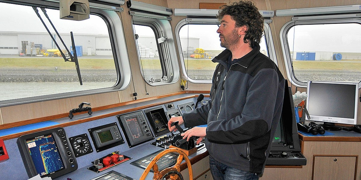 Blog | Bram Fey captain of the RV Navicula.