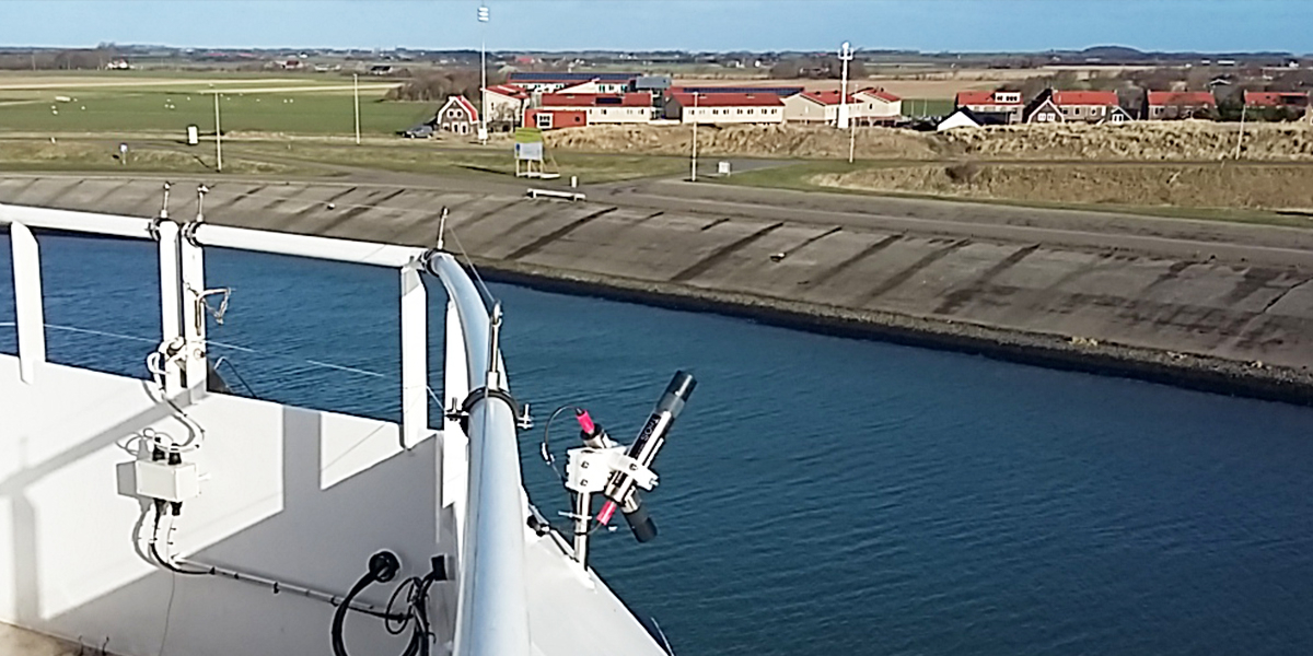 Two of the five hyperspectral meters. 