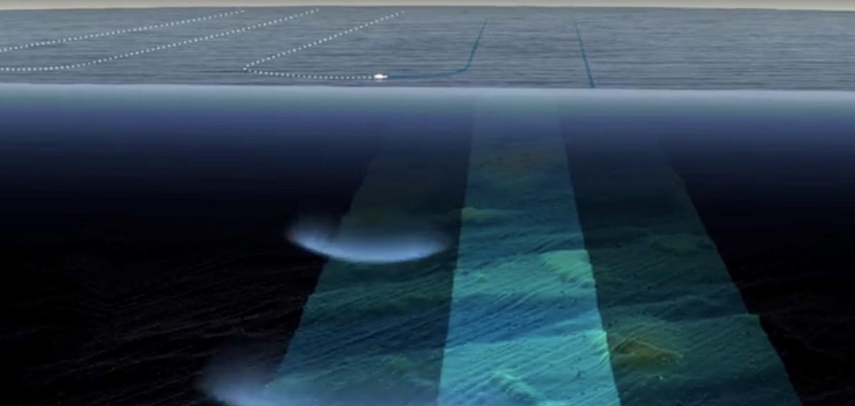 Via sonar werd de oceaanbodem van Indische oceaan op de vierkante meter in kaart gebracht. cc: GeoscienceAustralia.
