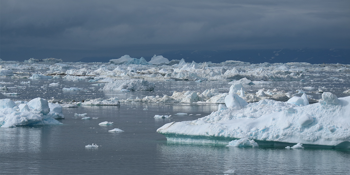Disko bay, Mid-West Greenland, near Greenland's largest glacier (Jakobshavn isbræ). Photo: Lorenz Meire