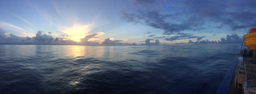 A band of high convective clouds that marks the position of the ITCZ