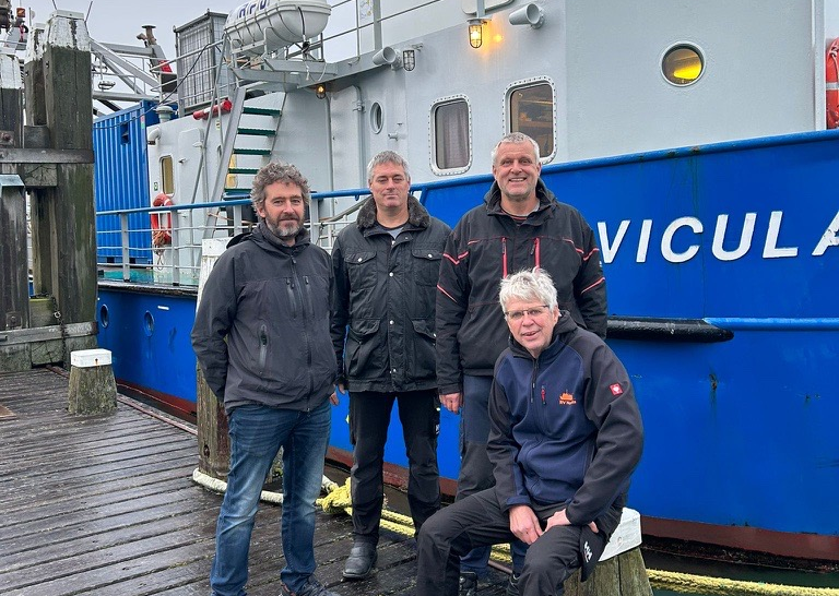 Crew of the RV Navicula. Photo: NIOZ