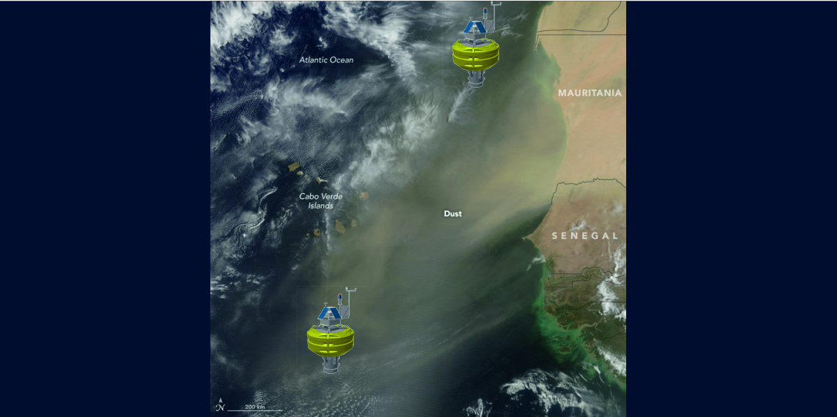 Saharan dust outbreak in May 2017