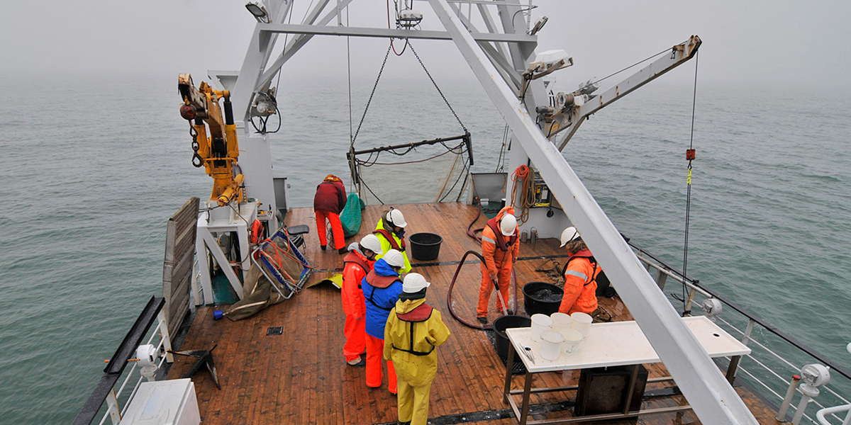 A mix of researchers and students on board.