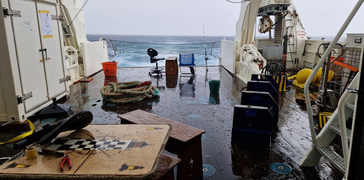 Not always good weather in the Mediterranée.