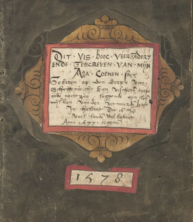 Title page of the Visboeck. Koninklijke Bibliotheek