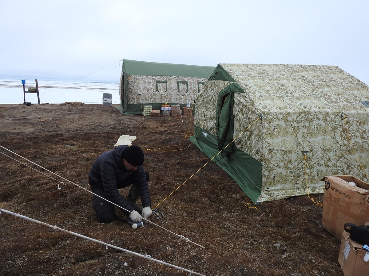 6 June 2019 Pitching the tent camp.