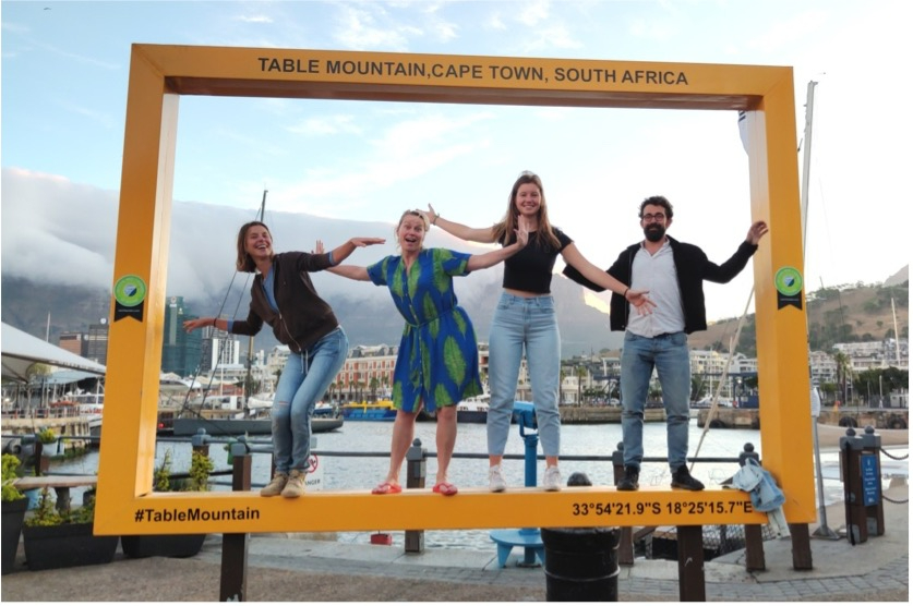 The plankton team in front of Table Mountain, Cape Town – Yasmine Ourradi