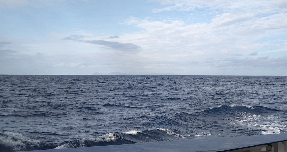 In the far distance one can discern the contours of the island Madeira