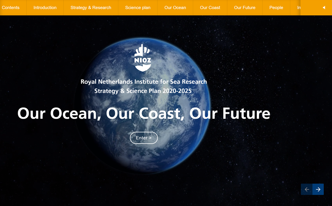 NIOZ Strategy & Science Plan 2020-2025 (online design)
