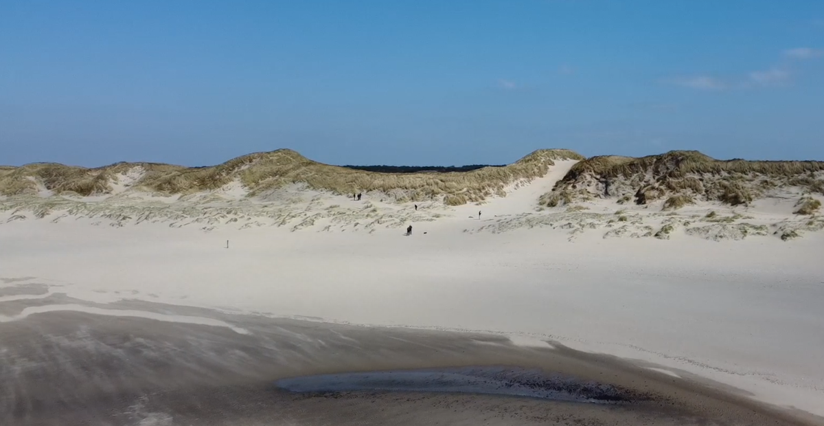 Uitzicht op de natuurlijke kerf even ten Zuiden van Paal15, een mogelijke kerflocatie