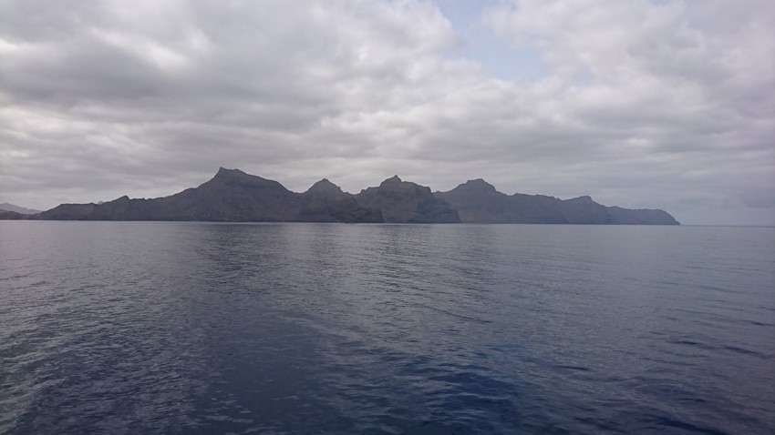 View on the northern coast of the island Sao Vicente