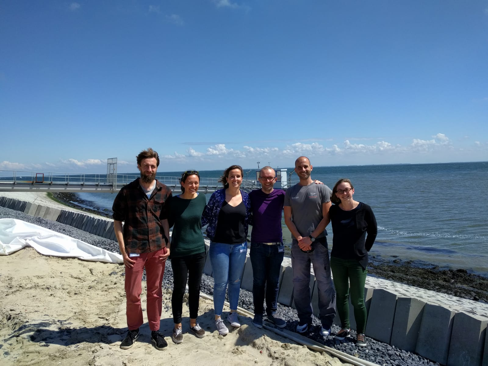 The NIOZ sampling team: 3 MSc students, 2 PhD students and 1 postdoc