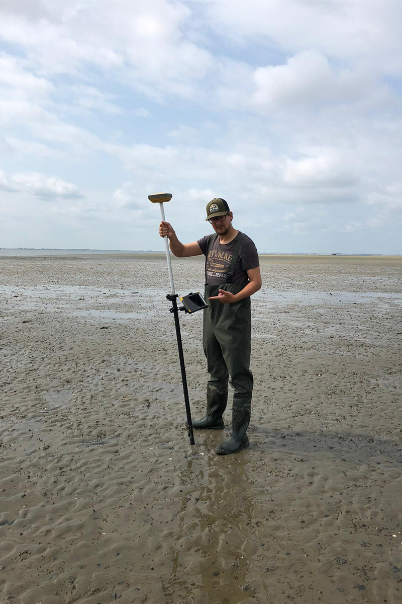 Daan van Loon ready to capture some GPS data