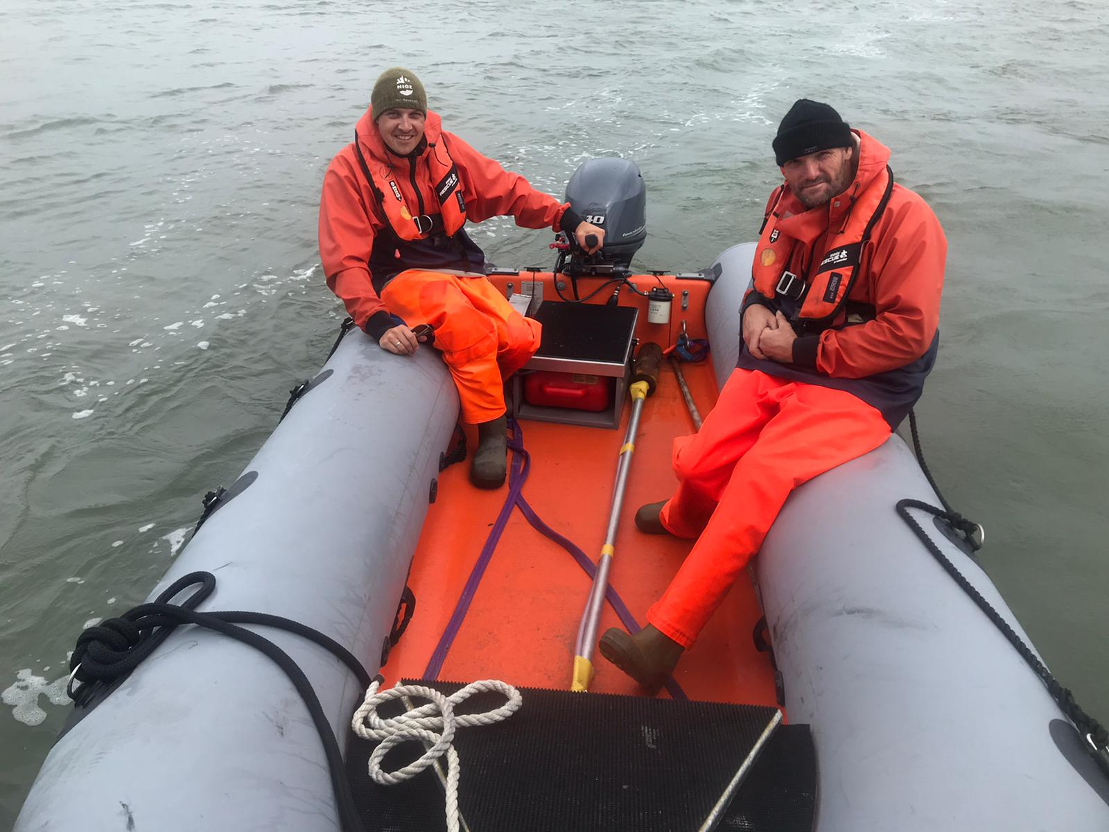 Sander Holthuijsen en Anne Dekkinga, twee sleutelfiguren van het SIBES project in hun natuurlijke habitat. Foto Bram Fey