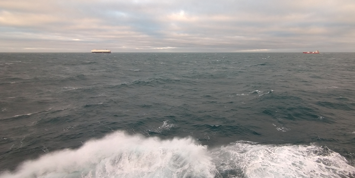 The English Channel is like a highway; many ships in sight!