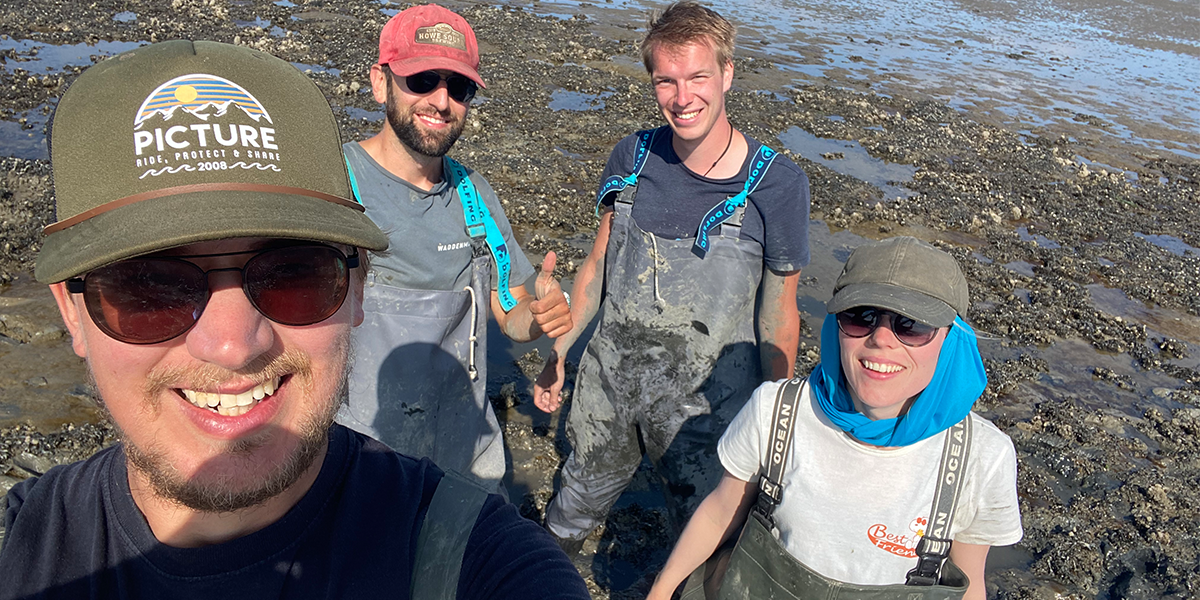 The team of the last two reefs: Daan, Jon, Justin and Aukje