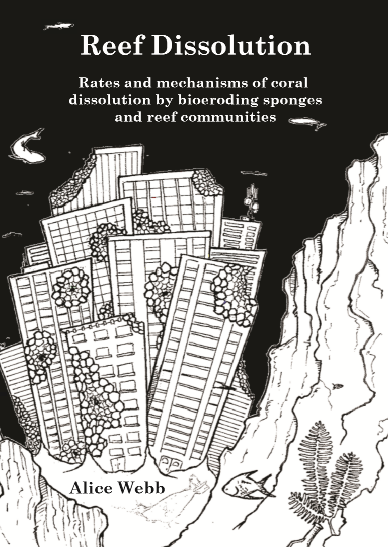 Alice Webb will defend her thesis entitled “Reef dissolution: rates and mechanisms of coral dissolution by bioeroding sponges and reef communities” on the 4th of October at the University of Utrecht