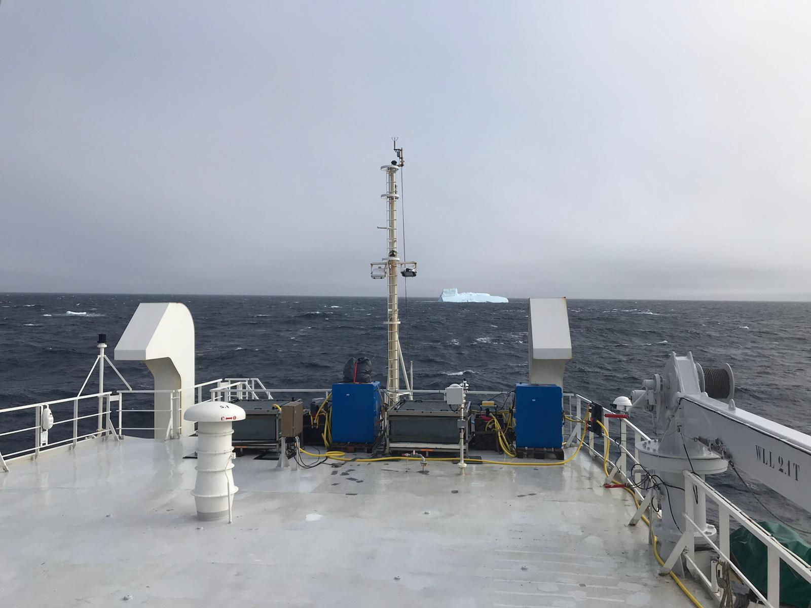 Iceberg on the horizon.