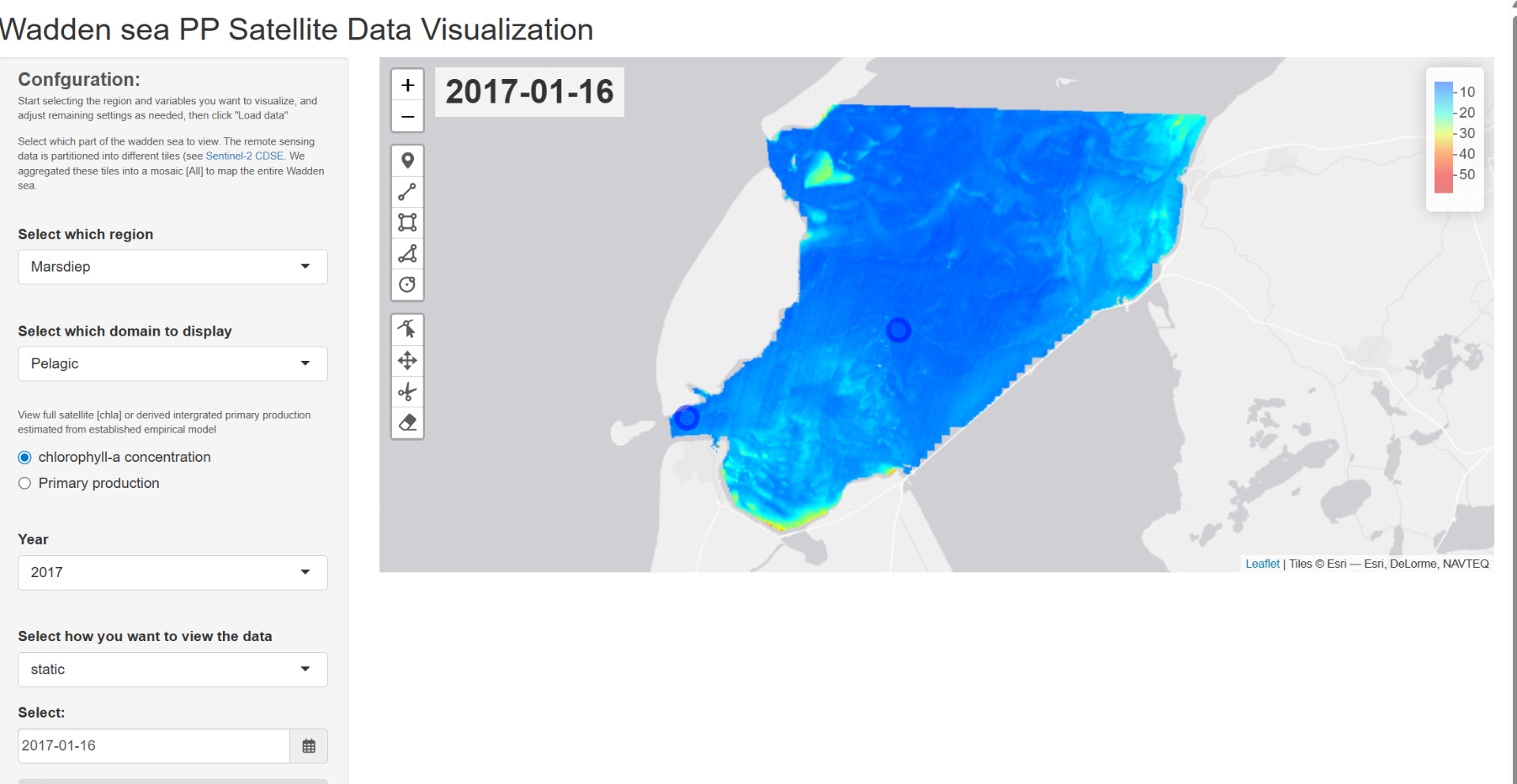 Webviewer for Primary Production