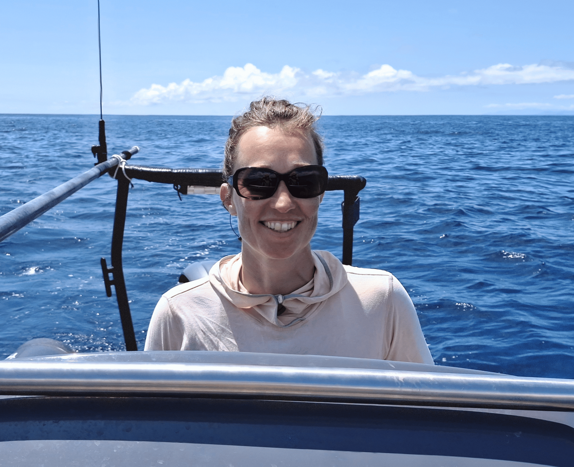 Portrait of Fleur visser on the Nephin. 