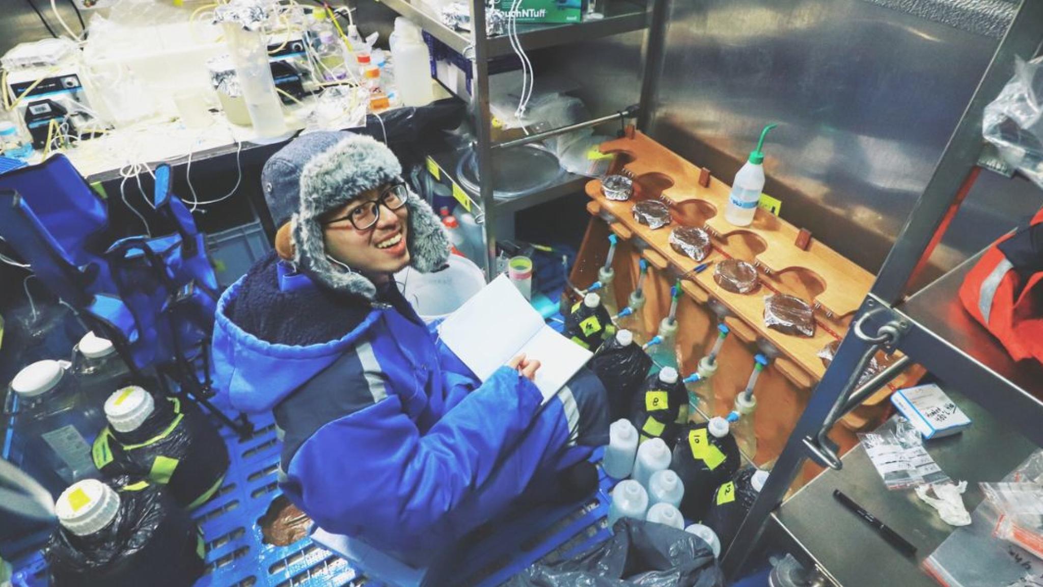 researcher at work
