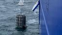 CTD being lifted from the water.