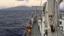 View from top of the research vessel where you have good view of all the instruments