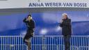 Christening of RV Anna Weber-van Bosse by Maxima.