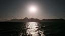 The full moon over the island of the island of Sao Vicente