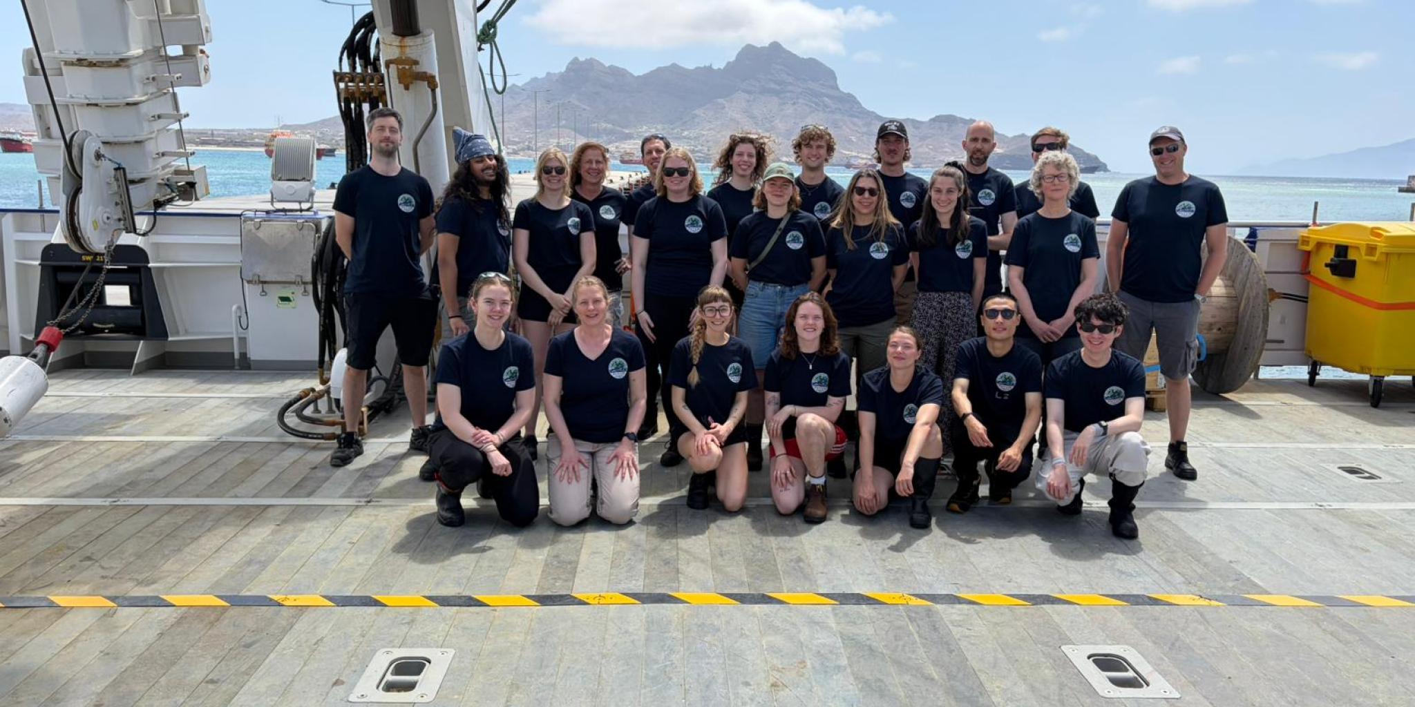 Team of the PHYVIR cruise aboard of research vessel Anna Weber - van Bosse.