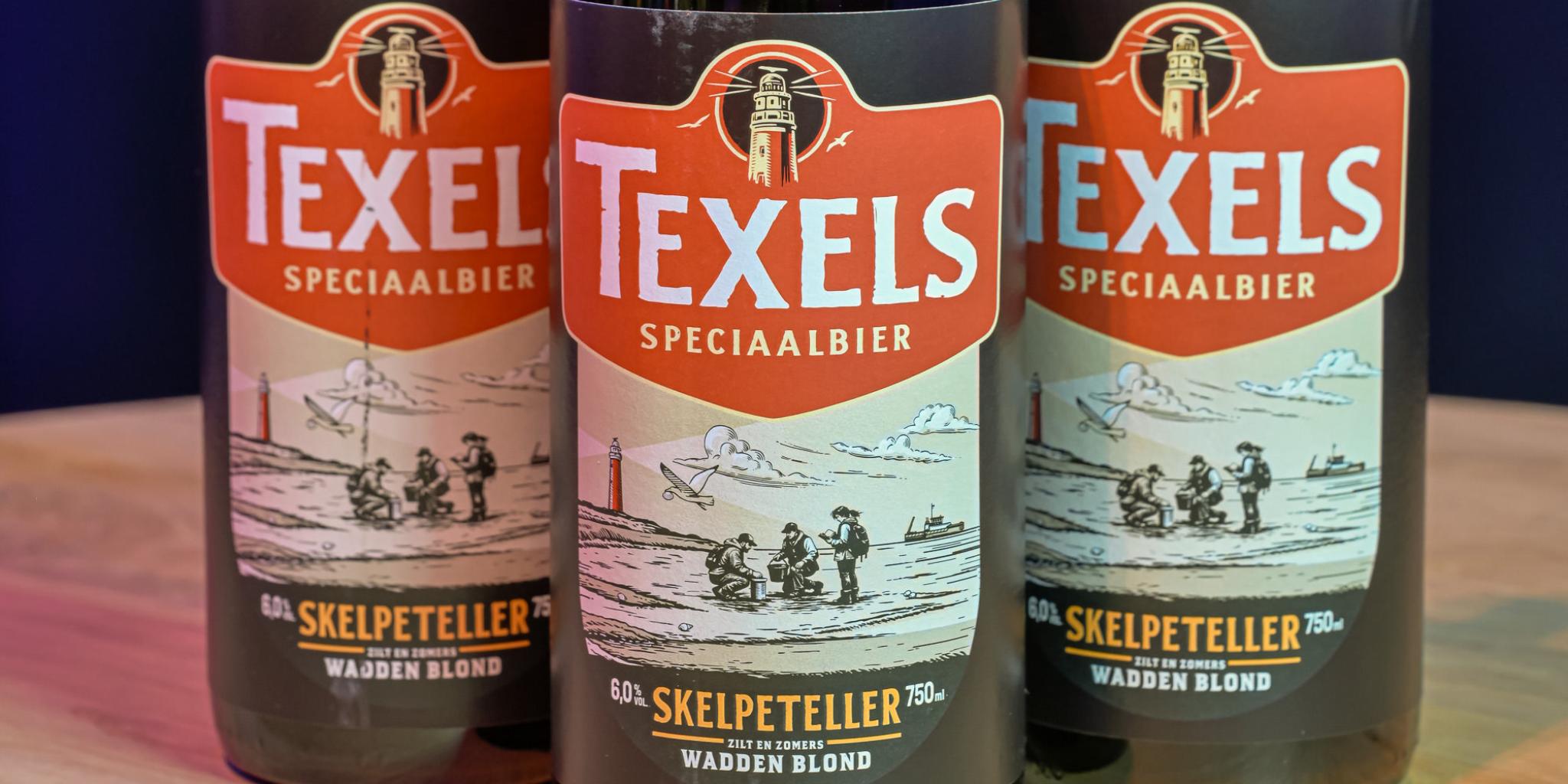 Drie grote flessen Skelpeteller
