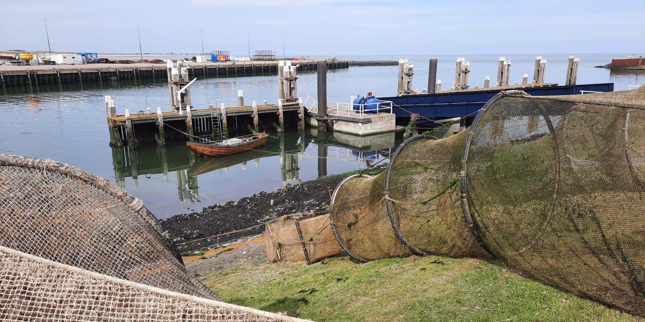 NIOZ-fuik op Texel. Foto: Dennis Mosk